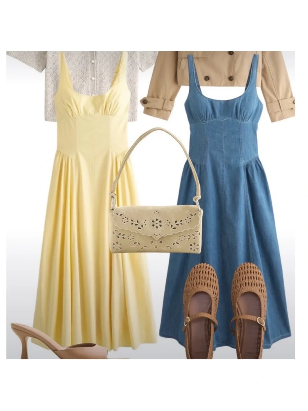 Abercrombie & fitch bra free dylan midi dress chambray - Picture 5 of 6